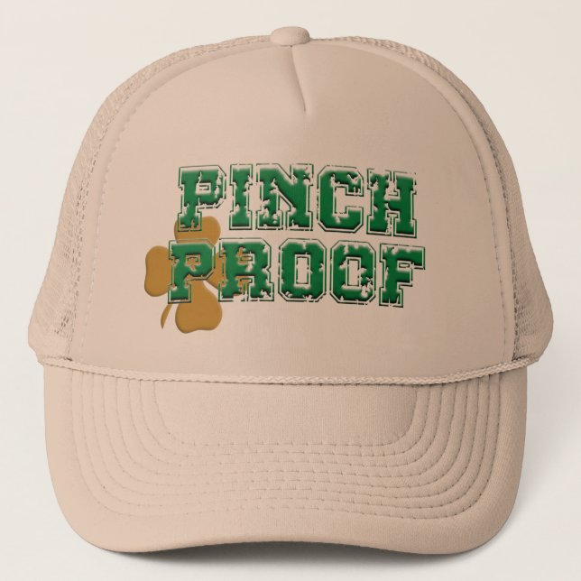 Gorra De Camionero Diseño de Pinch Proof St Patricks (Anverso)