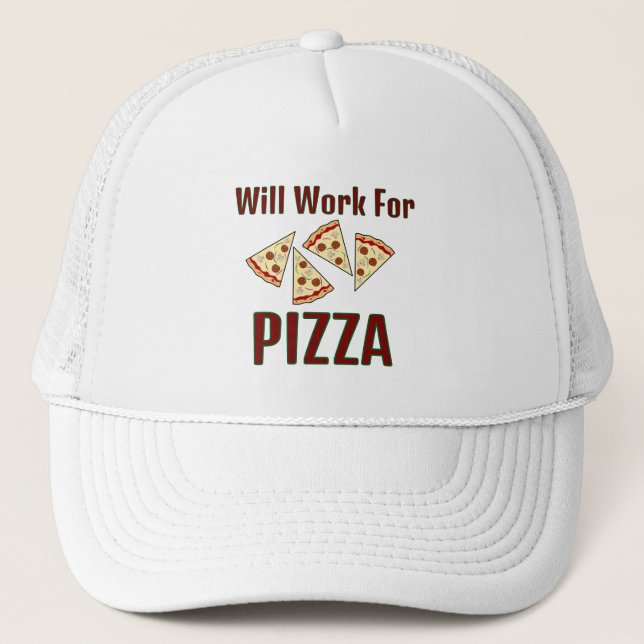 Gorra De Camionero Diseño de pizzas (Anverso)