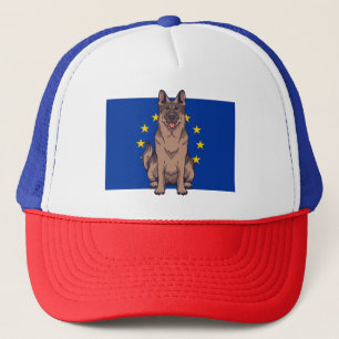 Gorra De Camionero Diseño de retrato de dibujos animados de Pastor Al