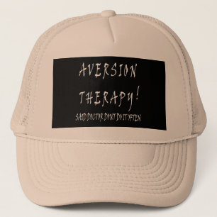 Gorra De Camionero Diseño de terapia de aversión divertido para médic