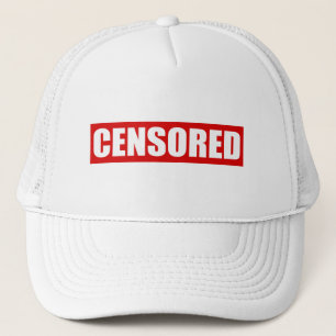 Gorra De Camionero diseño de texto censurado
