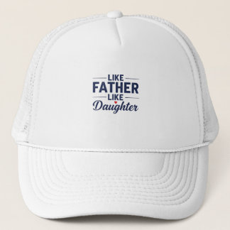 Gorra De Camionero Diseño de Texto Como Padre Como Hija
