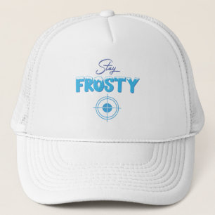 Gorra De Camionero Diseño de texto con límite de nieve congelado