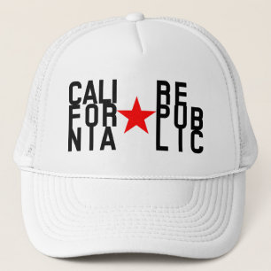 Gorra De Camionero Diseño de texto de moda original California Republ