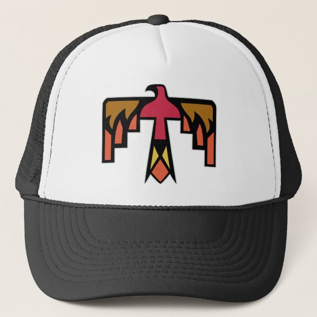 Gorra De Camionero Diseño de Thunderbird colorido (Anverso)