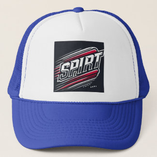 Gorra De Camionero Diseño de tipografía deportiva en negrita SPIRIT