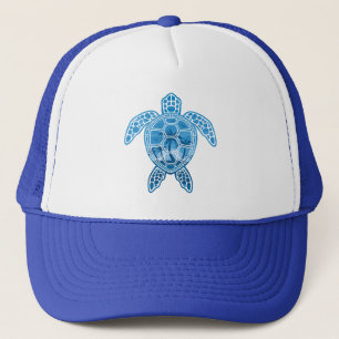 Gorra De Camionero Diseño de tortuga tropical en el mar de las islas