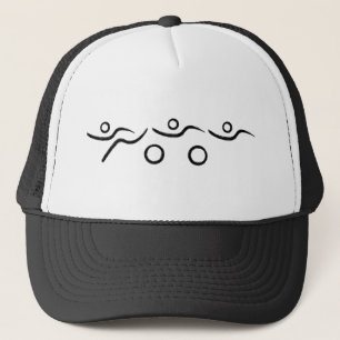 Gorra De Camionero Diseño de triatlón fresco y único