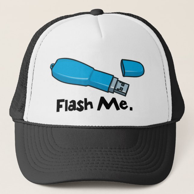 Gorra De Camionero diseño de unidad flash me flash (Anverso)