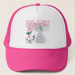 Gorra De Camionero Diseño del ángel de la flor