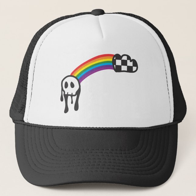 Gorra De Camionero Diseño del cráneo (Anverso)