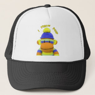 Gorra De Camionero Diseño del impulso del mono del calcetín