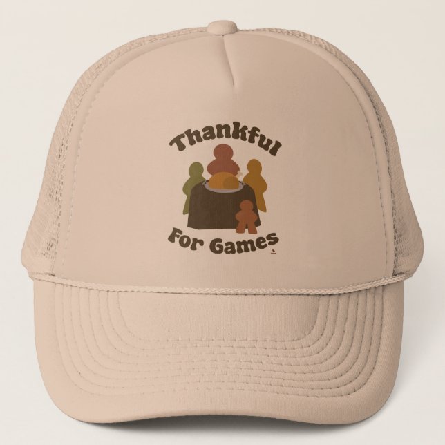 Gorra De Camionero Diseño del juego de palabras de agradecimiento par (Anverso)