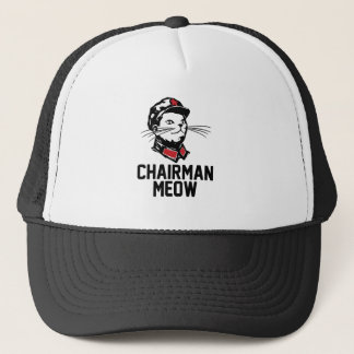 Gorra De Camionero Diseño del maullido del presidente (Mao)