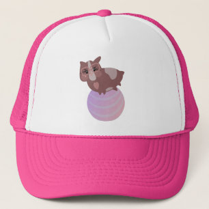 Gorra De Camionero Diseño Divertido de Fitness de Cuyes