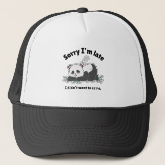Gorra De Camionero Diseño Divertido de Panda Perezoso