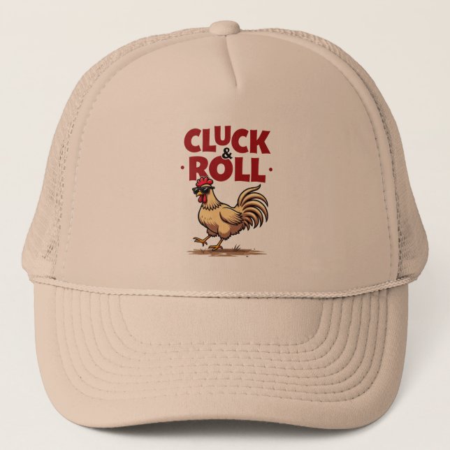 Gorra De Camionero Diseño divertido de Personalizados de Guay "Cluck  (Anverso)