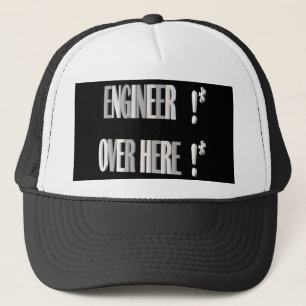 Gorra De Camionero Diseño en blanco negro