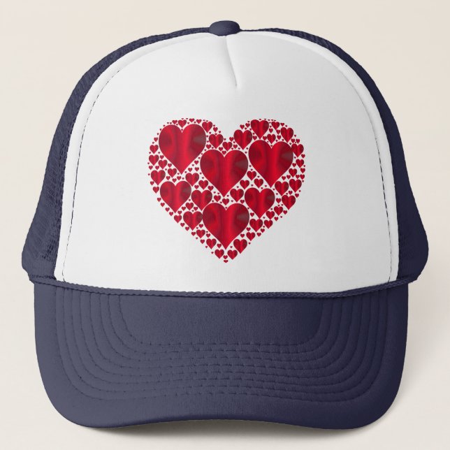 Gorra De Camionero Diseño en forma de corazón-98 (Anverso)