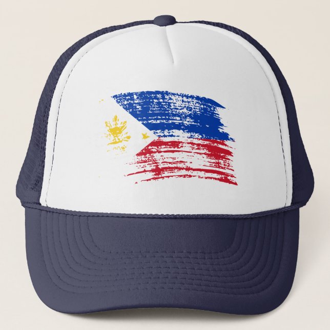 Gorra De Camionero Diseño filipino fresco de la bandera (Anverso)