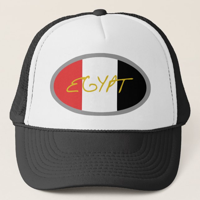 Gorra De Camionero ¡Diseño fresco de la bandera de Egipto! (Anverso)