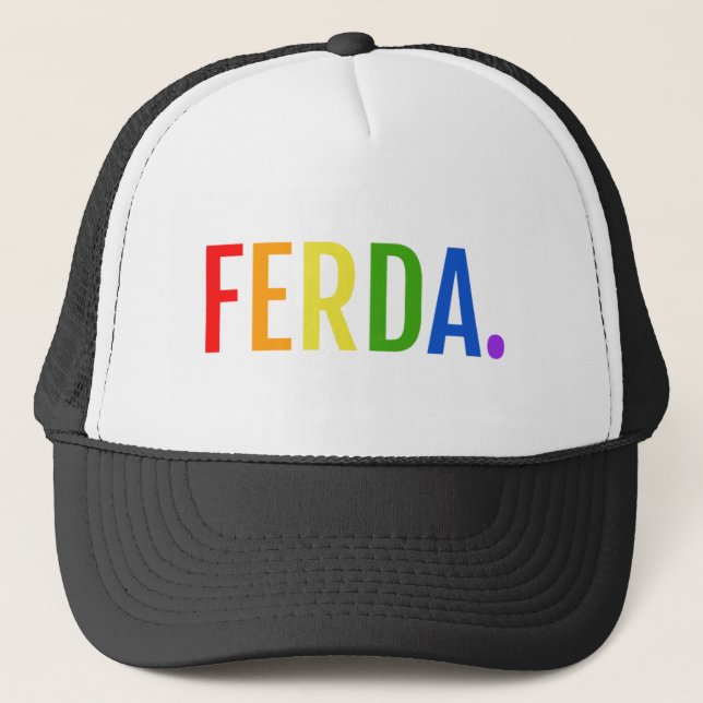 Gorra De Camionero Diseño gay de hockey FERDA (Anverso)