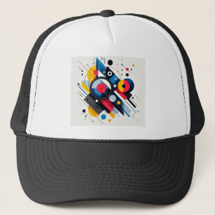 Gorra De Camionero Diseño geométrico abstracto moderno para uso digit