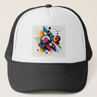 Gorra De Camionero Diseño geométrico abstracto moderno para uso digit