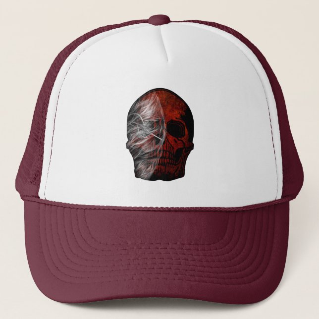 GORRA DE CAMIONERO DISEÑO GRÁFICO DE CALAVERA (Anverso)