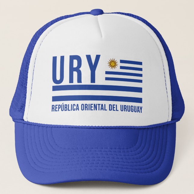 Gorra De Camionero Diseño ISO Alpha-3 de Uruguay (Anverso)