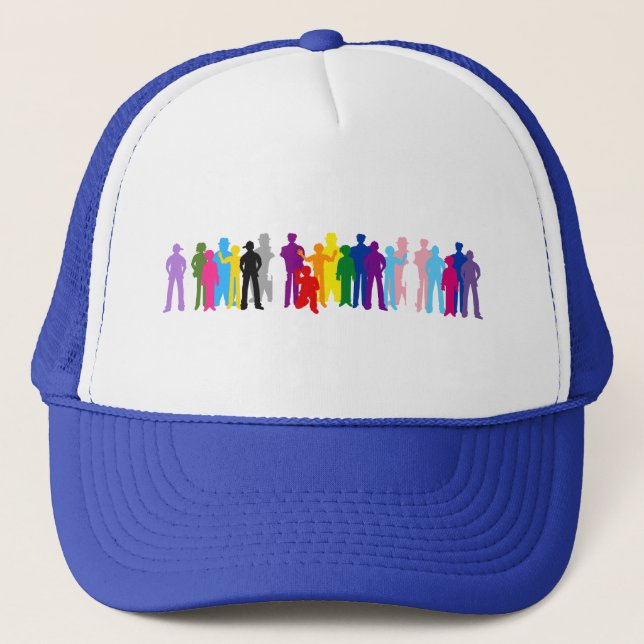 Gorra De Camionero Diseño LGBT We The People (Anverso)