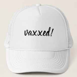 Gorra De Camionero Diseño moderno de vacuna Covid Vacunado & Orgullos