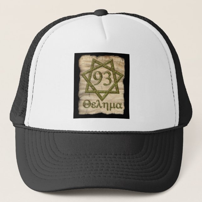 GORRA DE CAMIONERO DISEÑO OCULTO DEL ESTILO DE THELEMA (Anverso)