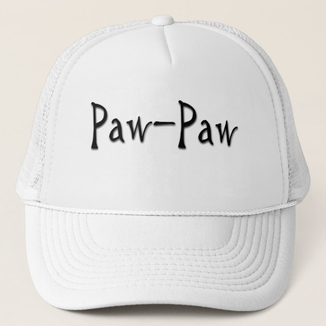 Gorra De Camionero Diseño Paw-Paw (Anverso)