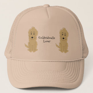 Gorra De Camionero Diseño personalizado del perro de Goldendoodle