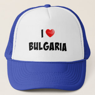 Gorra De Camionero Diseño personalizado "I Love Bulgaria"