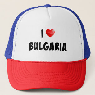 Gorra De Camionero Diseño personalizado "I Love Bulgaria"