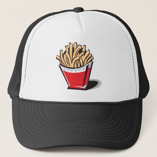 Gorra De Camionero diseño retro de patatas fritas (Anverso)