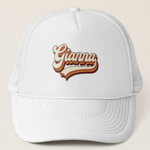 Gorra De Camionero Diseño Retro Gianna Nombre Años 70 Vintage