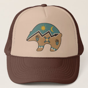 Gorra De Camionero Diseño tribal del oso