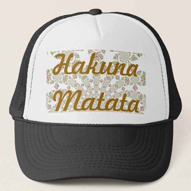Gorra De Camionero Diseño único de Hakuna Matata: Serene Vibes (Anverso)