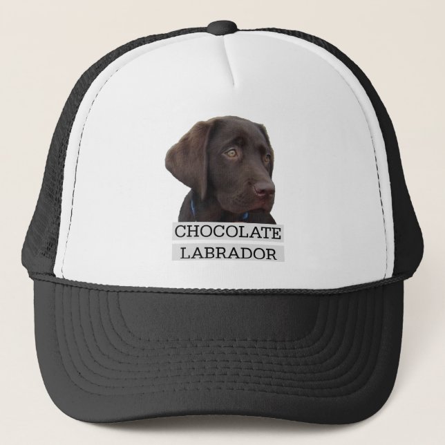 Gorra De Camionero ¡Diseño único de Labrador del chocolate! (Anverso)