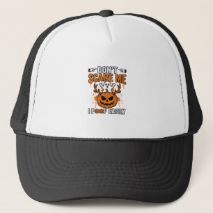 Gorra De Camionero Diseño vectorial de cita de calabaza de fantasma d