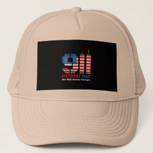 Gorra De Camionero Diseño vectorial del día patriota con bandera esta