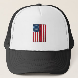 Gorra De Camionero Diseño vectorial vintage de bandera de béisbol ang