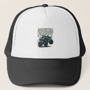 Gorra De Camionero Diseño vectorial vintage de camión monstruo Pappy