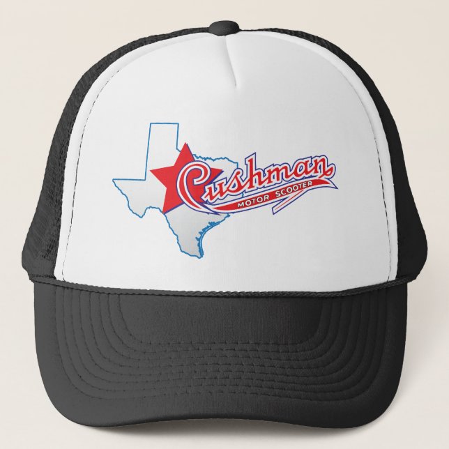 Gorra De Camionero Diseños del club de Tejas Cushman (Anverso)