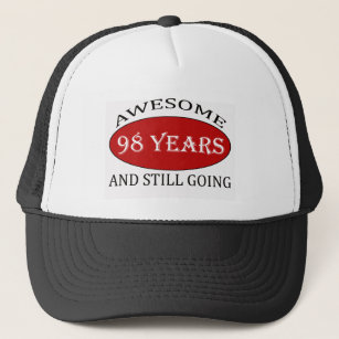 Gorra De Camionero diseños del cumpleaños de 98 años