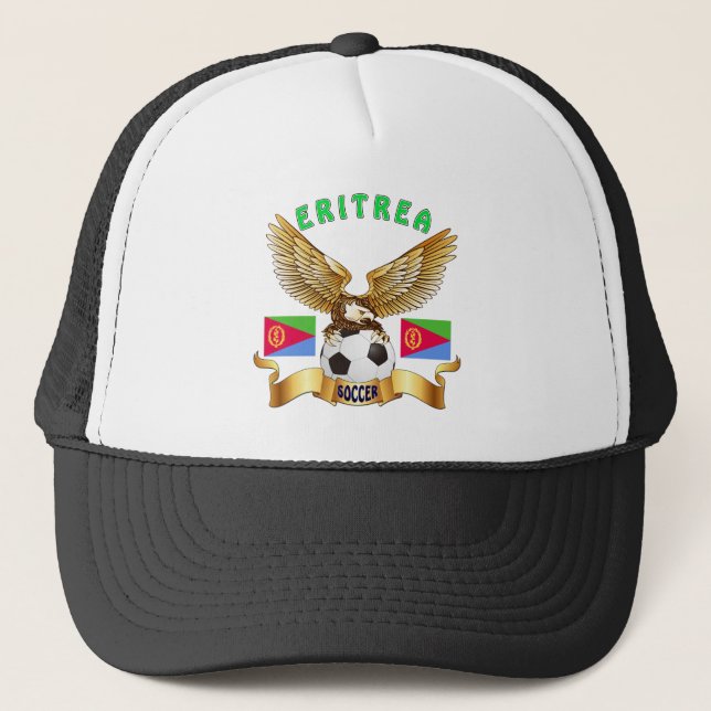 Gorra De Camionero Diseños del fútbol de Eritrea (Anverso)