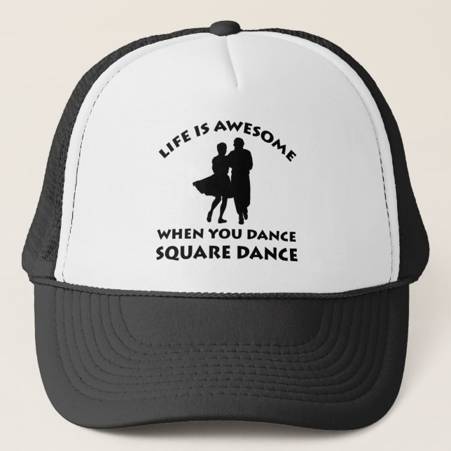 Gorra De Camionero diseños del square dance (Anverso)